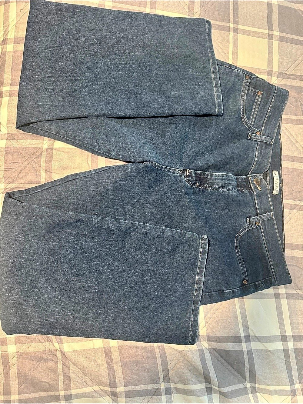 Lee Relaxed Fit at the Waist Straight Leg Jeans Waist 18 Short Blue